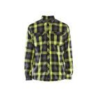 OVERHEMD FLANEL ZWART HIGH VIS GEEL