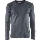 T-SHIRT LANGE MOUW GRIJS