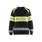 DAMES SWEATSHIRT HIGH VIS ZWART HIG