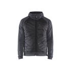 HYBRIDE SWEATER MEDIUM GRIJS ZWART