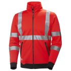 HH ADDVIS ZIP SWEATSHIRT RED