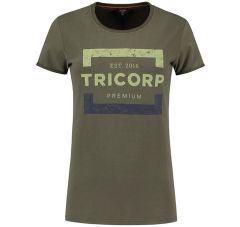 T-SHIRT PREMIUM DAMES OUTLET ARMY
