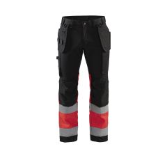 HIGH VIS WERKBROEK MET STRETCH ZWAR