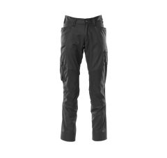 BROEK MET KNIEZAKKEN ZWART