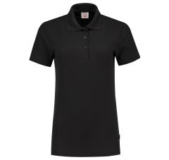 POLOSHIRT FITTED DAMES BLACK