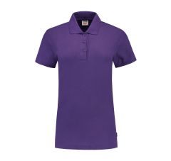 POLOSHIRT FITTED DAMES PURPLE