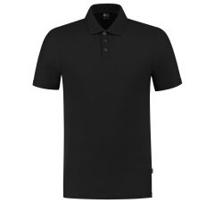 POLOSHIRT FITTED REWEAR BLACK