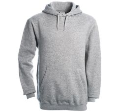 SWEATSHIRT HOODED B&C HEATHER GREY