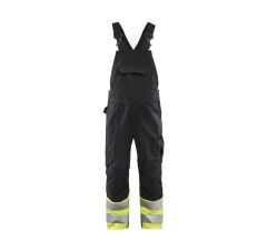 HIGH VIS BRETELBROEK ZWART HIGH VIS