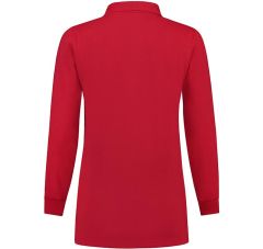 POLOSWEATER DAMES RED