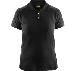 DAMES POLOSHIRT PIQUÉ ZWART DONKERG