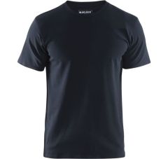 T-SHIRT SLIM FIT DONKER MARINEBLAUW