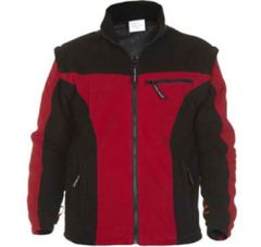 TOPTEX FLEECE BLACK / RED KEULEN