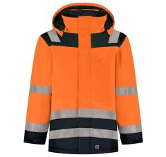 PARKA HIGH VIS BICOLOR FLUOR ORANGE