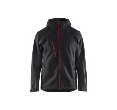 SOFTSHELL JACK MET CAPUCHON ZWART R