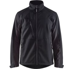 SOFTSHELL JACK ZWART DONKERGRIJS