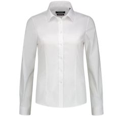 BLOUSE STRETCH FITTED WHITE
