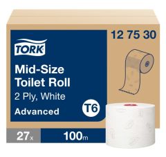 Tork Mid-size Toiletpapier Wit T6, 