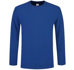 T-SHIRT LANGE MOUW ROYALBLUE