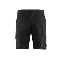 INDUSTRIE SHORT MET STRETCH ZWART H