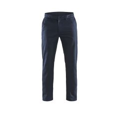 CHINO STRETCH DONKER MARINEBLAUW
