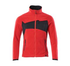 FLEECETRUI MET RITS SIGNAALROOD/ZWA