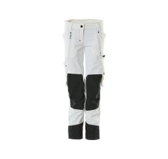 BROEK MET KNIEZAKKEN WIT