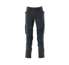 BROEK MET KNIEZAKKEN DONKERMARINE