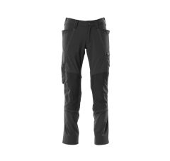 BROEK MET KNIEZAKKEN ZWART