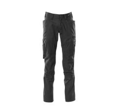 BROEK MET KNIEZAKKEN ZWART