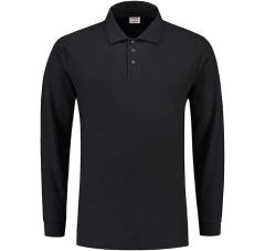 POLOSHIRT LANGE MOUW NAVY