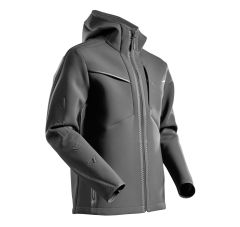 SOFTSHELL JAS MET CAPUCHON STEENGRI