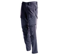 BROEK MET KNIEZAKKEN DONKERMARINE