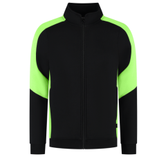 Tricorp Sweatvest Bicolor Redefined Dames BlackLime Bicolor