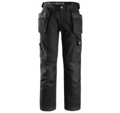 CANVAS+ BROEK HOLSTERPOCKETS ZWART