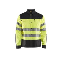 HIGH VIS OVERHEMD HIGH VIS GEEL ZWA
