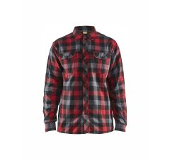 OVERHEMD FLANEL ROOD ZWART