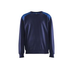 SWEATSHIRT BI-COLOUR MARINEBLAUW KO