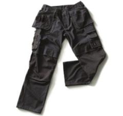 BROEK MET KNIE- EN SPIJKERZAKKEN ZW