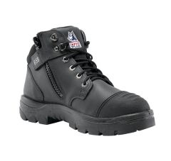 STEEL BLUE PARKES ZIP HALFHOOG S3 BLACK