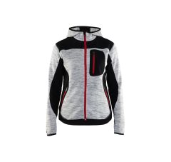 DAMES VEST MET SOFTSHELL GRIJS MÊLE