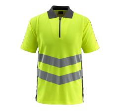 POLOSHIRT HI-VIS GEEL/DONKERANTRACI