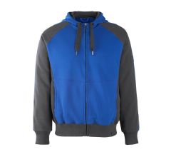 CAPUCHONTRUI MET RITS KORENBLAUW/DO