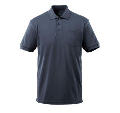 POLOSHIRT MET BORSTZAK DONKERMARINE