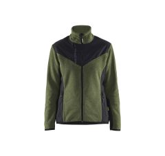 DAMES GEBREID VEST MET SOFTSHELL HE