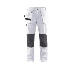 DAMES SCHILDERS WERKBROEK WIT DONKE