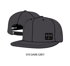 HH KENSINGTON FLAT BRIM DARK GREY
