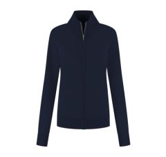 SANTINO ZIP CARDIGAN PLANO LADIES NAVY