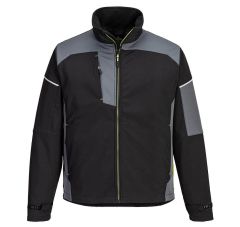 PW3 SOFTSHELL JACK (3L) ZWART/GRIJS