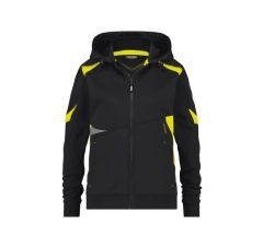 SANTOS WOMEN HOODIE VOOR DAMES ZWART FLUOGEEL COPES86